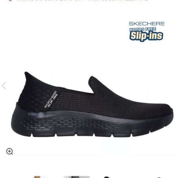 NWT Skechers Women's Slip In Go Walk Flex Sneaker Black Size 8.5 - Picture 1 of 8